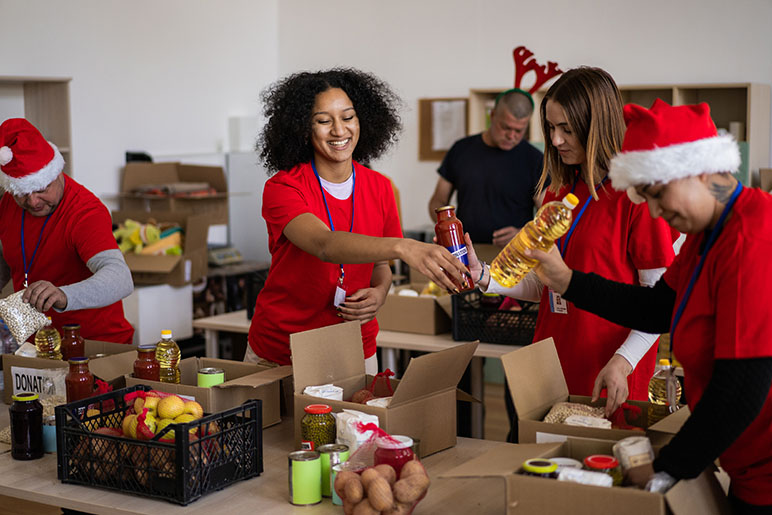 people giving for the holidays